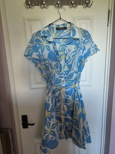 Primark white blue flower - white,