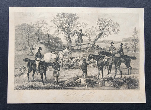 Antique 1845 print - 1845,