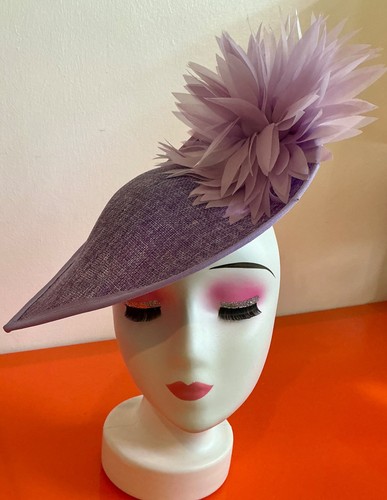 New lilac bespoke fascinator - lilac,