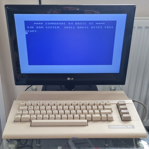 Commodore 64c home computer - home,