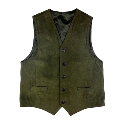 Real suede leather waistcoat - real,