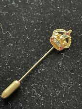 Vintage Crown Stick Lapel Pin