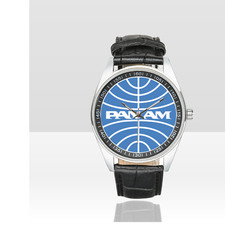 Pan Am Vintage logo Airlines Pilot Aviation Watch