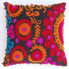 16" Embroidered Cushion Cover