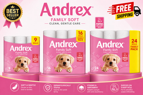 Andrex family soft toilet - andrex,