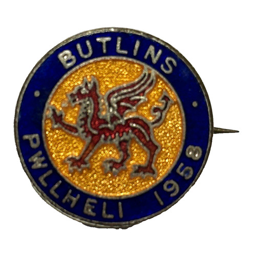 Butlins pwllheli 1958 enamel - butlins,
