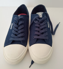 Superdry Navy Vegan Low Pro Classic Sneakers Lace Trainers - UK Size 7 EU 41 New