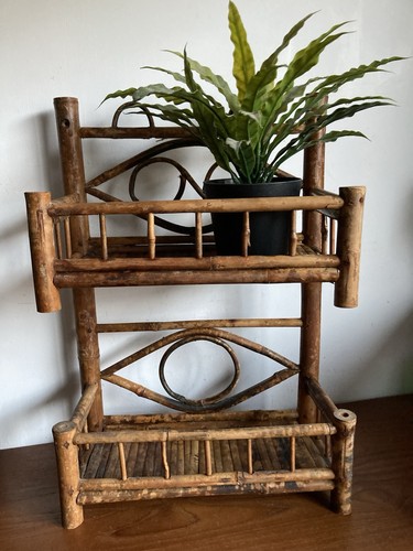 Vintage tiger cane bamboo wall - tiger,