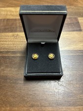 Sheila Fleet Orange Round Stud