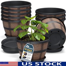 Rustic Whiskey Barrel Planters