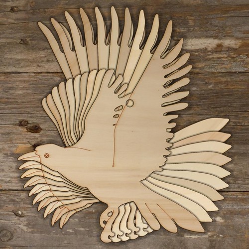 10x wooden crow landing - crow,