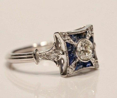 02ct old european stone - 1.02ct, cz