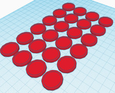 BULK Trolley Coin Token Supermarket £1 One Pound Shopping without hole RED