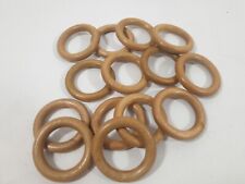 Set of 14x Wood Tone Curtain Rings Pole Ring 3.5 cm internal diameter ID1105 B33