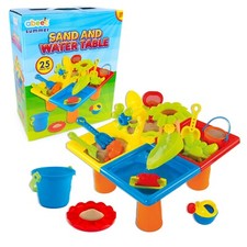 abeec Sand & Water Table | 25-Piece Outdoor Play Table for Kids & Toddlers