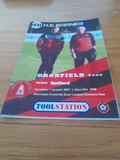 Dronfield town v Retford ( Saturday 7th August 2021 )