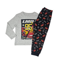 Cars Unisex PJs Pyjamas Set 3-4 Years NEW Grey Lightening Mcqueen