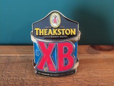 Theakstons XB Metal Beer Ale Pump Clip Badge Pub Bar Breweriana