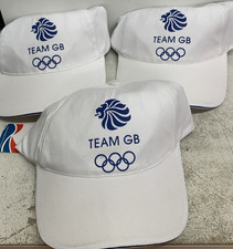 3x Team GB Olympics 2012 Baseball Cap Hat One Size Official White New Tags