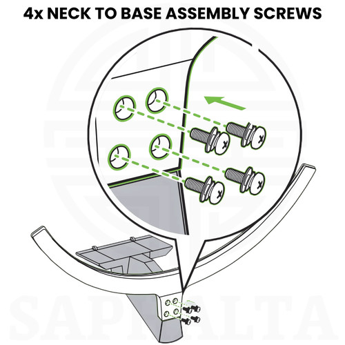 Stand neck to base - neck,