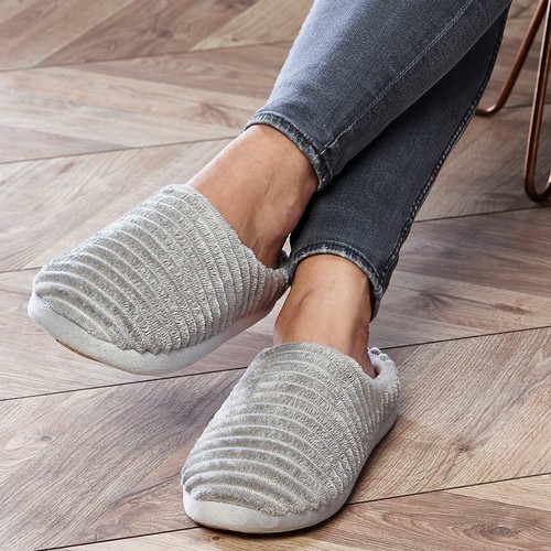 Striped ladies slipper - striped,