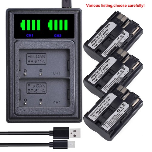 511 511a battery - bp-511, usb