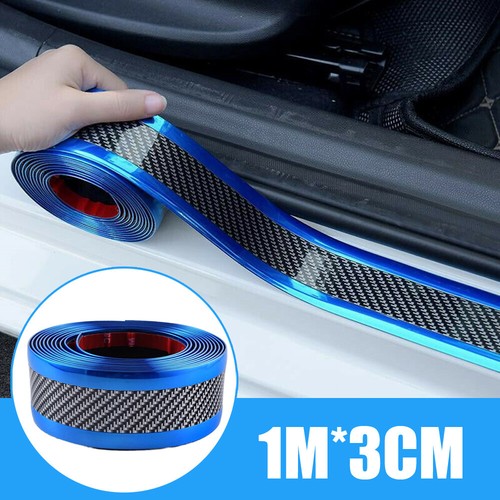 Carbon fiber blue car door - carbon,