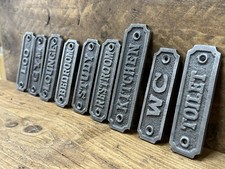 Room plaques cast iron - plaques,