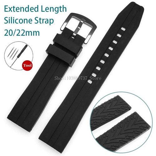 Extra long silicone watch - silicone,