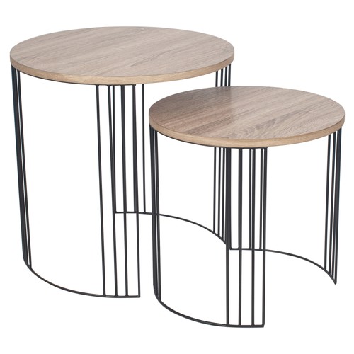 Nest round side tables - side,