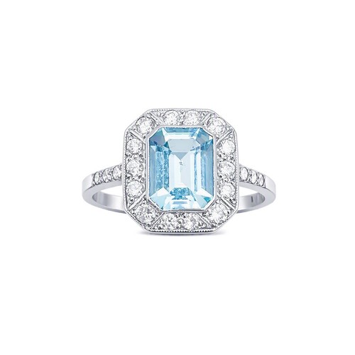 Platinum 950 emerald cut - platinum,