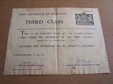 Military Army Certificate of