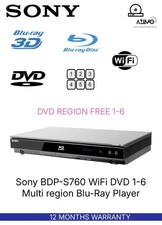 Sony BDP-S760 WiFi DVD 1-6 Multi region Blu-Ray Player 12M WARRANTY AVCHD
