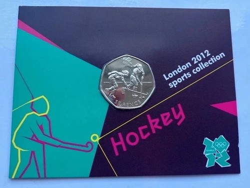 2011 olympic hockey 50p coin - olympic,