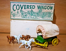 Modern products morestone 1950s covered wagon with 4 horses Boxed vintage toy