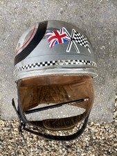 1960’s EVEROAK TT A.C.U CRASH HELMET LIKE  CROMWELL AVIAKIT SIZE 7 1/8