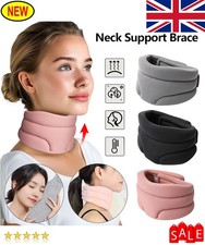 Winter Cervical Neck Traction Collar Brace Support Pain Relief Stretcher Therapy