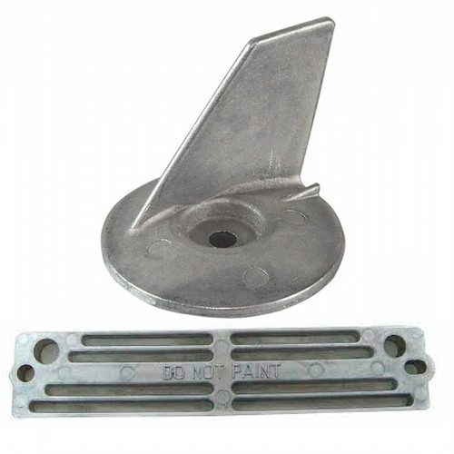 Trim tab bracket anode 25hp - bracket,