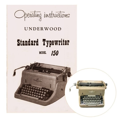 Underwood 150 typewriter - sx,