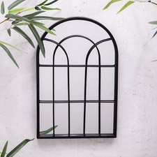 Small Black Wall Mirror Metal