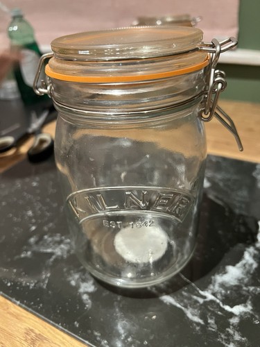 Kilner round clip top glass - 1l,