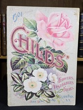 1901 CATALOGUE Childs Rare Flowers Vegetables and Fruits NEW YORK Seeds U.S