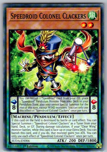 Yugioh speedroid colonel - yugioh,