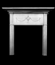 RESTORED ANTIQUE VICTORIAN / EDWARDIAN CAST IRON FIREPLACE / FIRE STOVE SURROUND