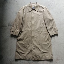 BURBERRY Mens Beige Balmacaan