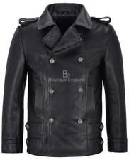 Men german leather coat - men's,