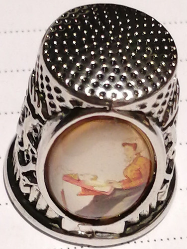 Old metal thimble - old, rare