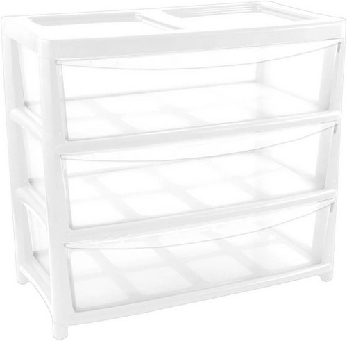 Plastic storage drawers unit - plastic,