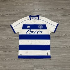 Authentic Autographed Football QPR Squad Signed 2022/23 Home Shirt *Rare*