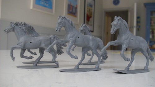 Airfix 1970 wild west horses - airfix,